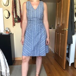Linen striped dress